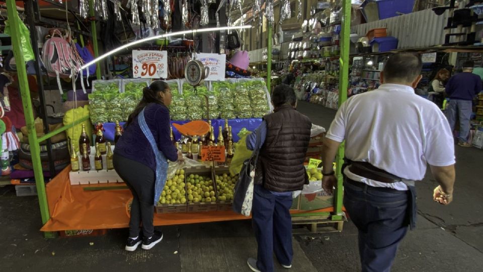 Mercado público en la CDMX.