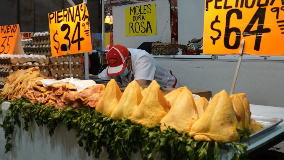 Venta de pollo.