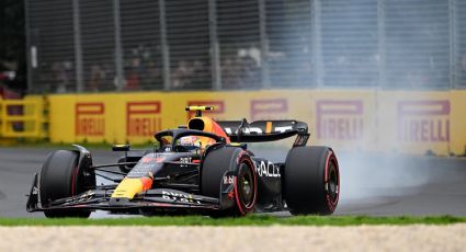 Checo Pérez pierde control de su auto y saldrá en último lugar en el GP de Australia