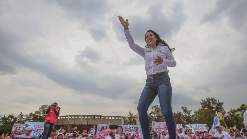 Alejandra del Moral, candidata de la alianza Va por el Estado de México a la gubernatura de la entidad.