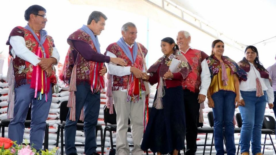 El gobernador agradeció al presidente AMLO por instruir el aumento del padrón de beneficiarios con estos insumos para la siembra, pasando de 250 mil a 300 mil.