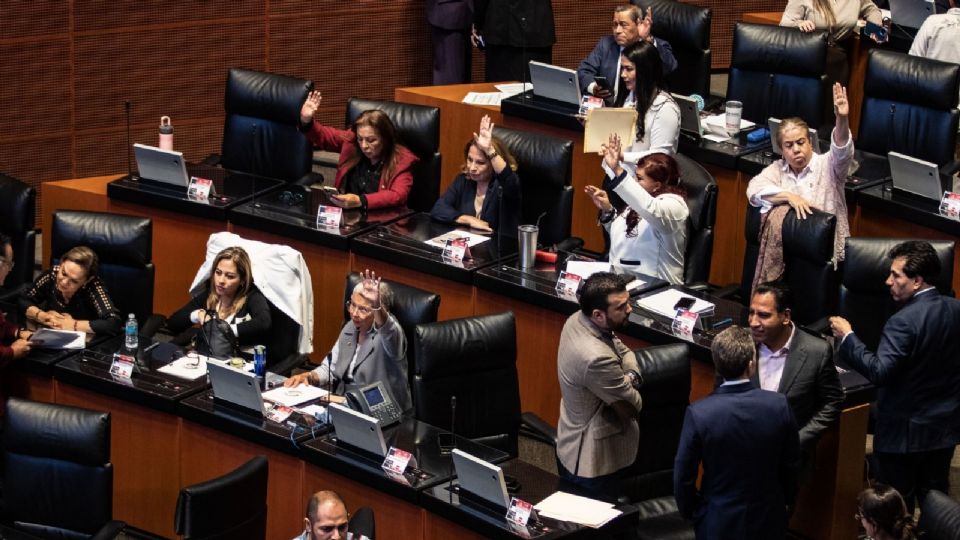 Sesión en el Senado de la República.