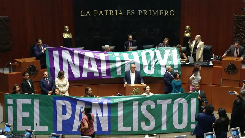 Senadores del PAN tomaron la tribuna para exigir el nombramiento de comisionados del INAI.