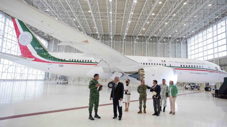 El avión presidencial se encontraba resguardado en el Hangar de la Fuerza Aérea Mexicana, ubicada en el AICM.