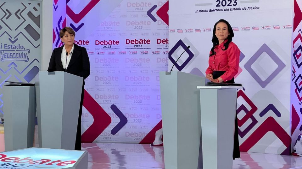 Alejandra del Moral se enfrentó a Delfina Gómez en el debate.