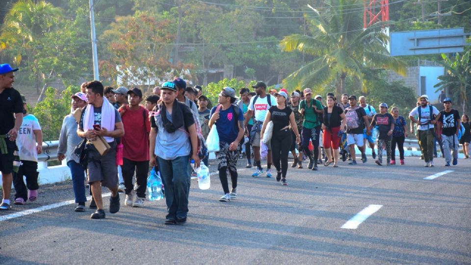 Actualmente, una caravana migrante se dirige a la Ciudad de México.