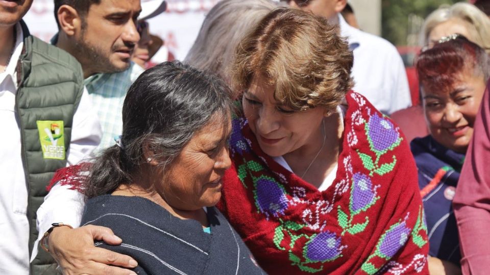 Delfina Gómez es la candidata a la gubernatura del Estado de México.