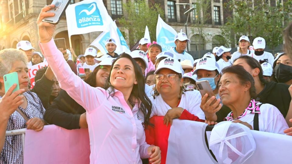 Alejandra Del Moral, candidata a la gubernatura del Edomex.