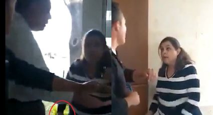 Surge ‘Lady Zapatilla’, mujer agrede a trabajadores en Puebla: VIDEO