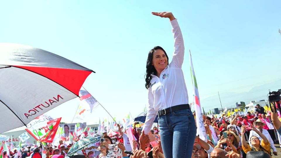 Alejandra del Moral, candidata de la alianza Va por el Estado de México.