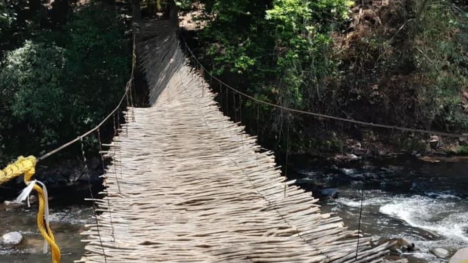 Puente colgante de Malinalco.