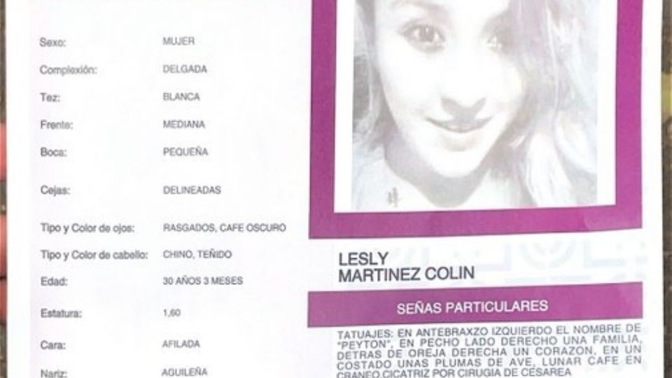 Familiares de Lesly piden apoyo para saber sobre su paradero.