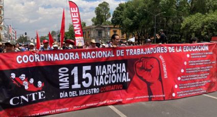 CNTE realiza marcha en CDMX; exige reinstalación de mesa de diálogo