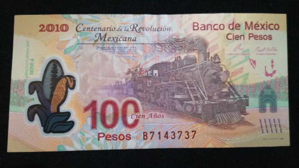 Billete de 100 conmemorativo a la Revolución Mexicana