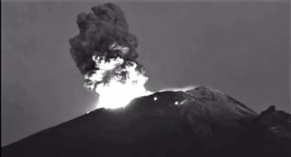 Debido a la intensa actividad del volcán Popocatépetl, suspenden clases presenciales en Puebla