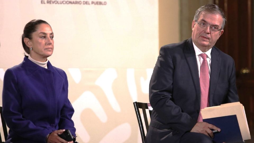 Claudia Sheinbaum, jefa de Gobierno y Marcelo Ebrard, titular de SRE.