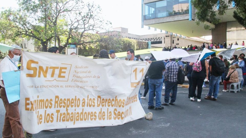 Manifestación de la SNTE.