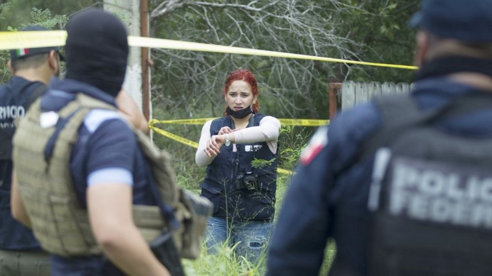 Policías en Reynosa, Tamaulipas.