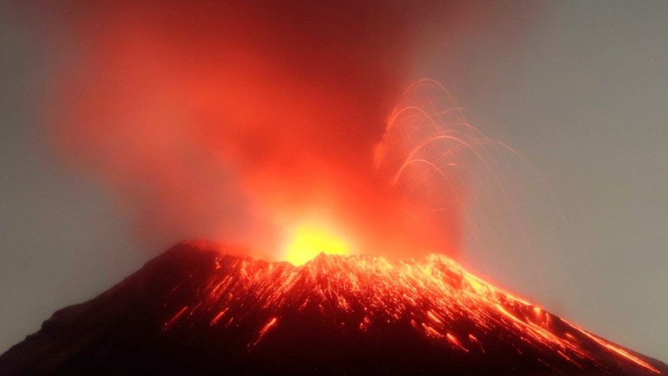 Volcán Popocatépetl.