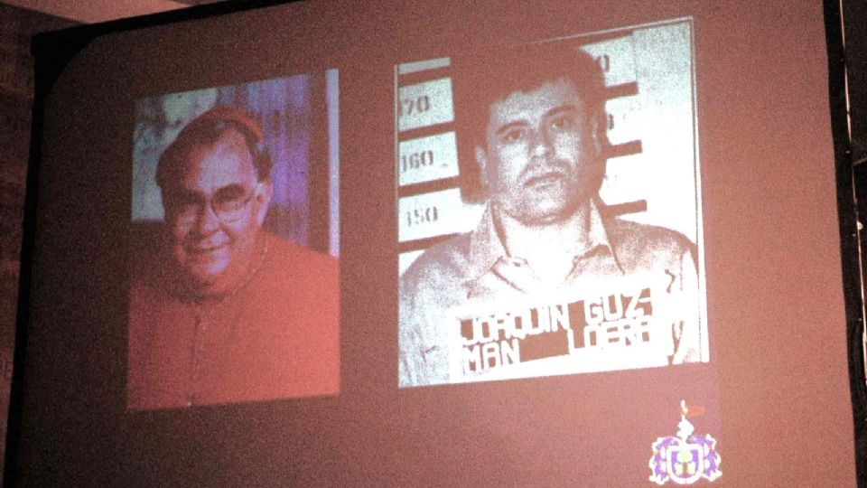 Cardenal Posas Ocampo y Joaquín 'El Chapo' Guzmán.