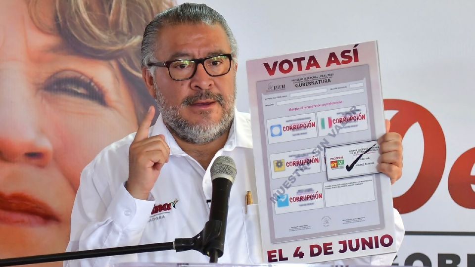 el coordinador de la campaña de MORENA en el proceso electoral del Estado de México, Horacio Duarte, auguró la victoria de Delfina.