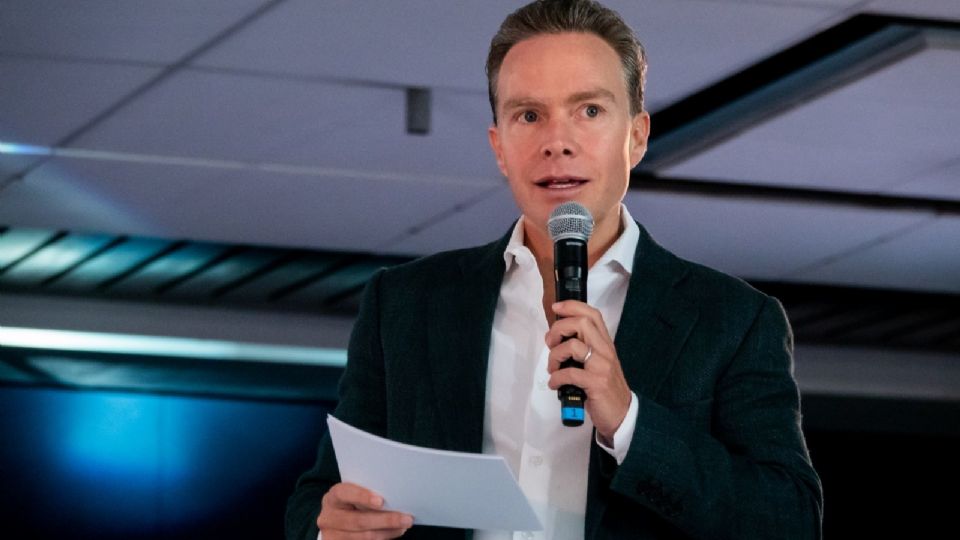 Manuel Velasco Coello durante la inauguración de la Convención Nacional del partido “Repensando el Futuro en Verde” en la Expo Santa Fe.