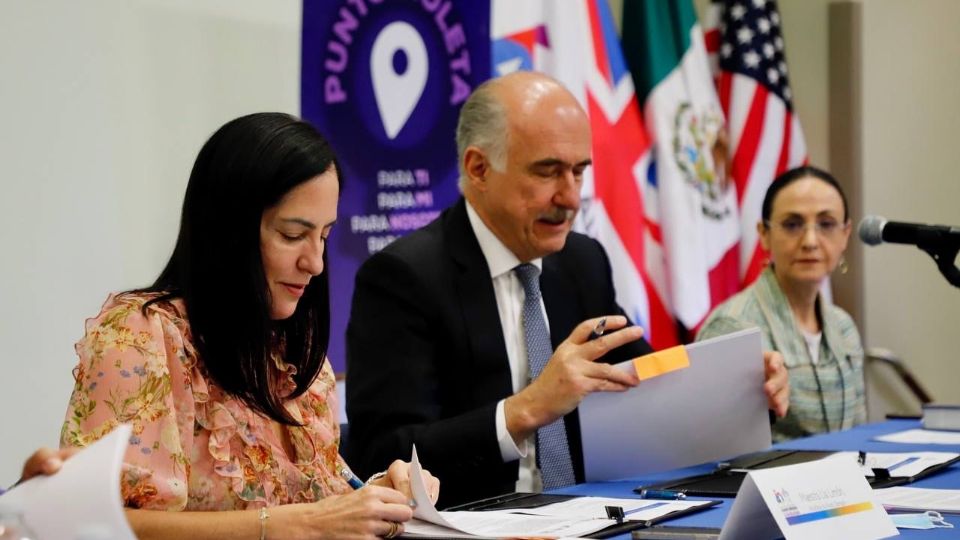 Lía Limón, alcaldesa de Álvaro Obregón durante la firma del convenio.
