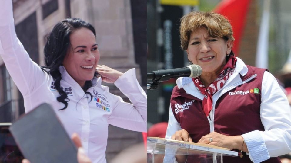 Alejandra del Moral y Delfina Gómez.