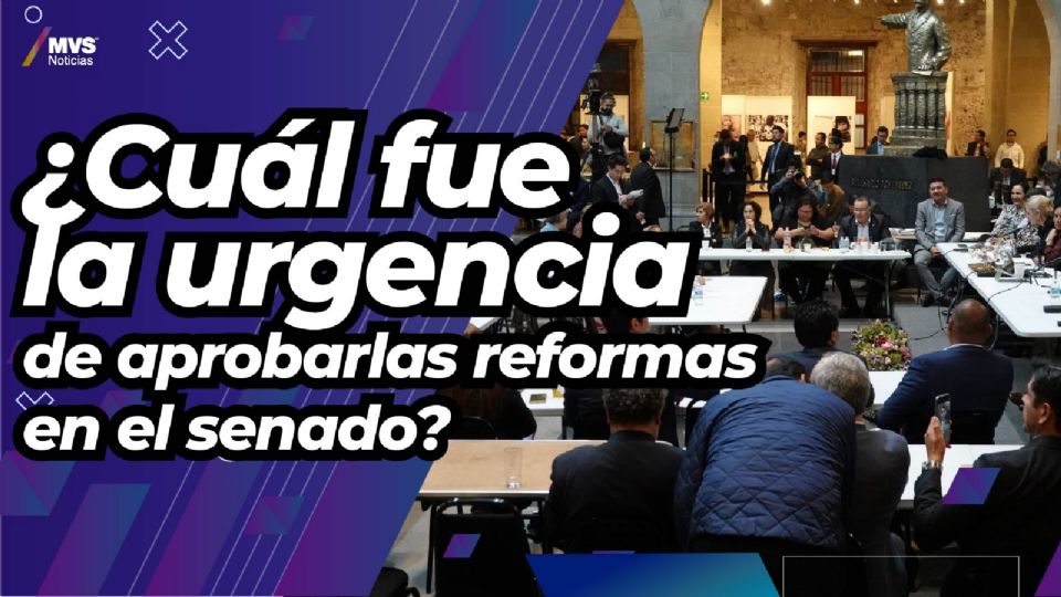 Los senadores de Morena se reunieron con AMLO antes de aprobar las reformas.