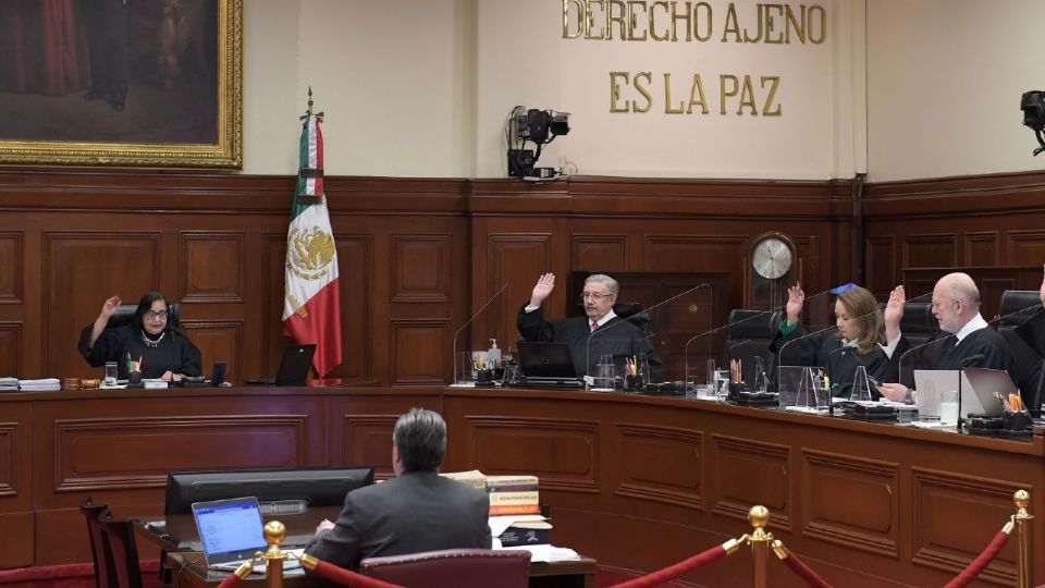 Sesión de la Suprema Corte de Justicia de la Nación.