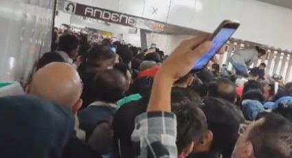 Metro Pantitlán: Reportan empujones y aglomeraciones