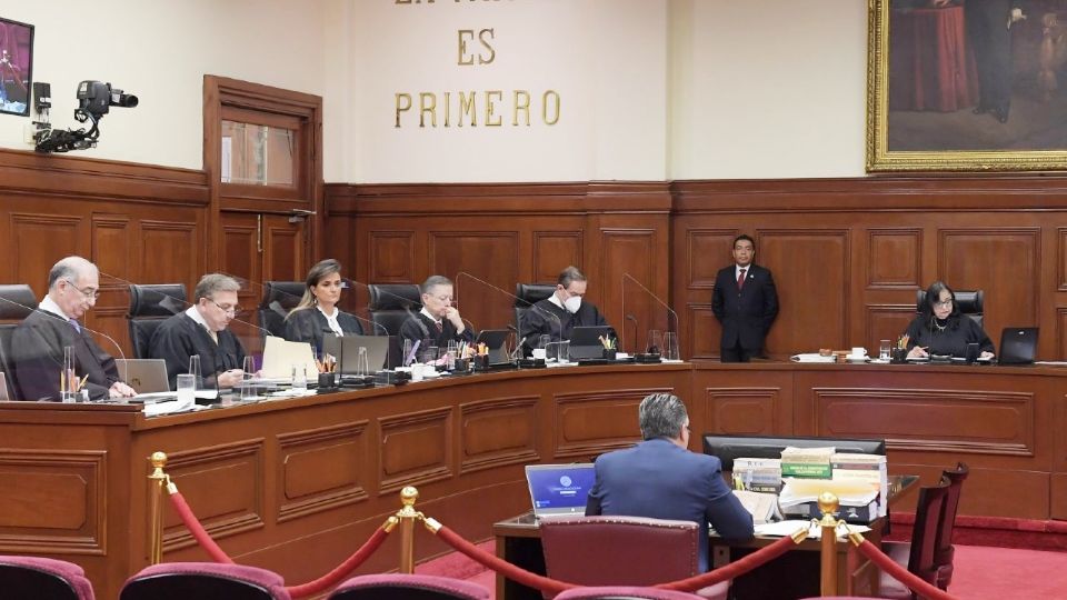 Sesión de la Suprema Corte de Justicia de la Nación.