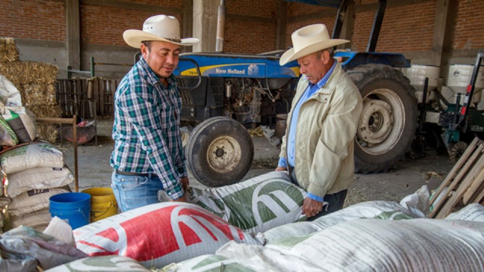 Entrega de fertilizantes.