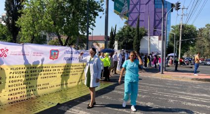 Estallan manifestaciones de trabajadores de la salud en CDMX