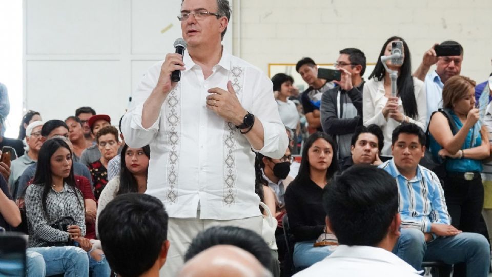 Marcelo Ebrard, aspirante a la candidatura presidencial.