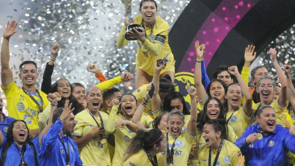 América femenil es campeón de la Liga MX.