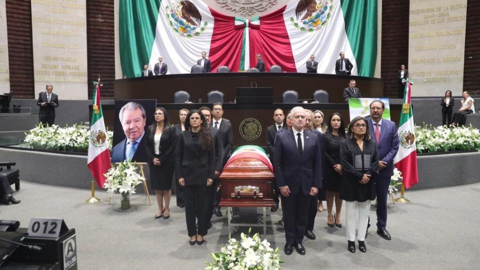 En la Cámara de Diputados dieron el último adiós a Porfirio Muñoz Ledo.