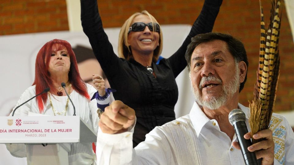 Gerardo Fernández Noroña, Layda Sansores y Laura Bozo.