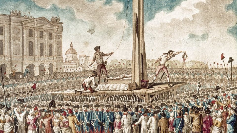 La guillotina en la Revolución Francesa