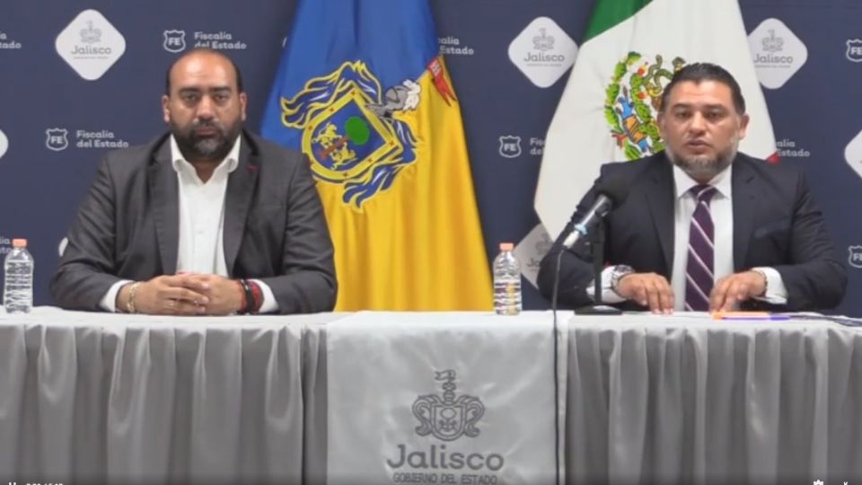 José Alberto Mora, fiscal especial regional y  Luis Joaquín Méndez, fiscal de Jalisco.