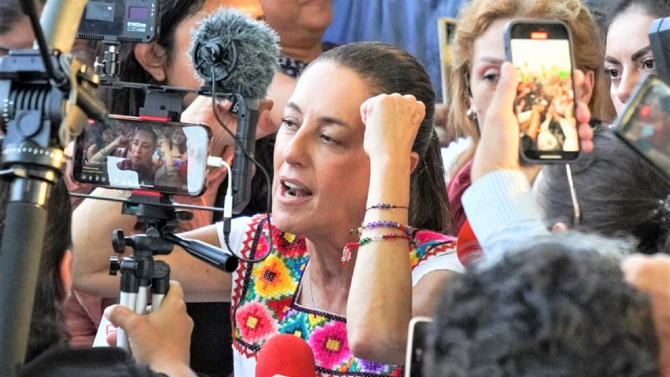 Claudia Sheinbaum, aspirante presidencial por Morena.