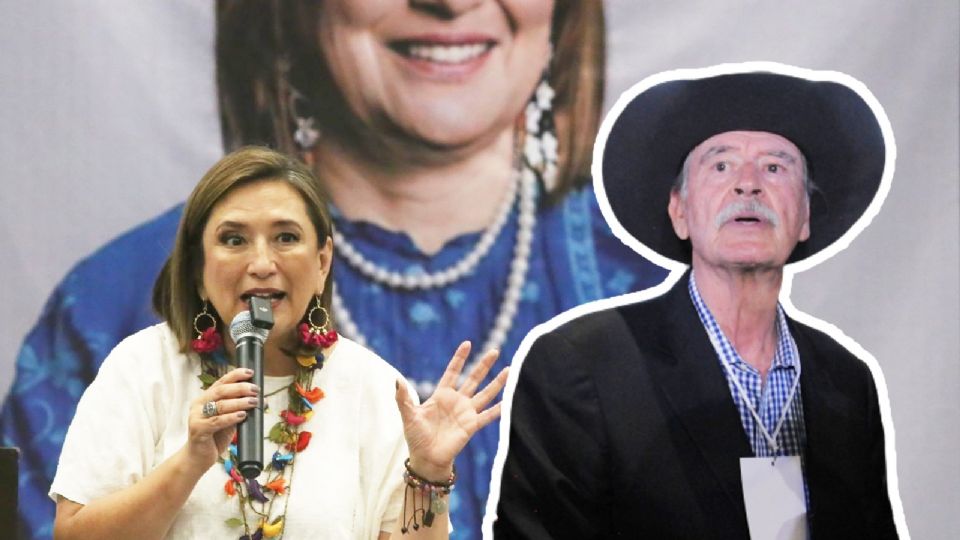 Vicente Fox y Xóchitl Gálvez.