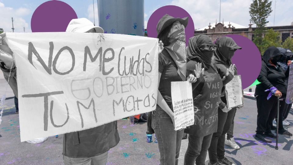 Protesta por violencia a la mujer.