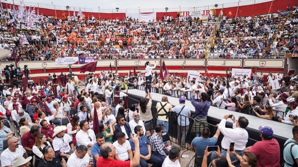 Claudia Sheinbaum, exjefa de gobierno de la CDMX, de gira por Coahuila.