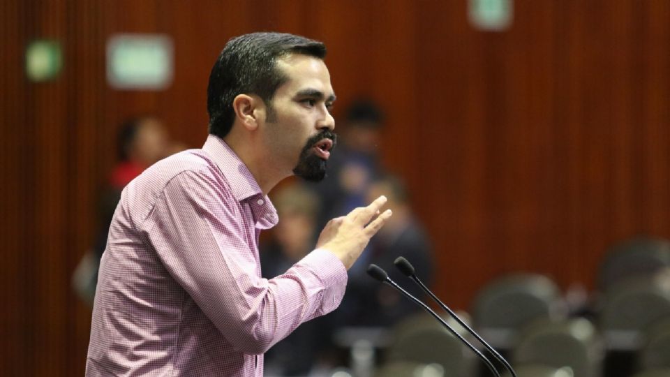 Jorge Álvarez Máynez, coordinador parlamentario de MC en San Lázaro.