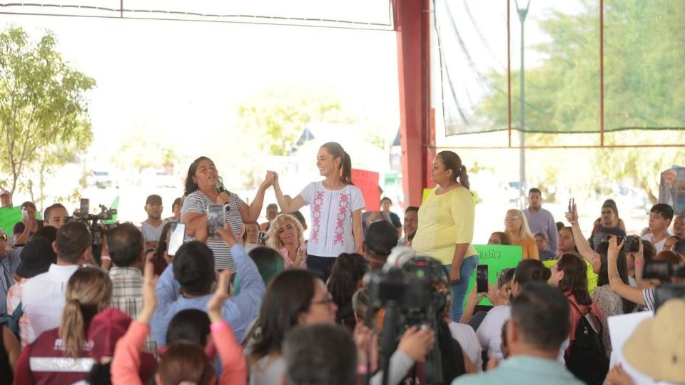 Claudia Sheinbaum está de visita por Torreón, Coahuila.