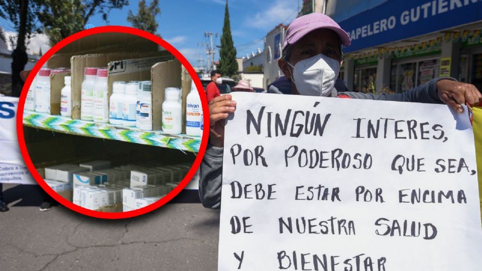 Desabasto de medicamentos.