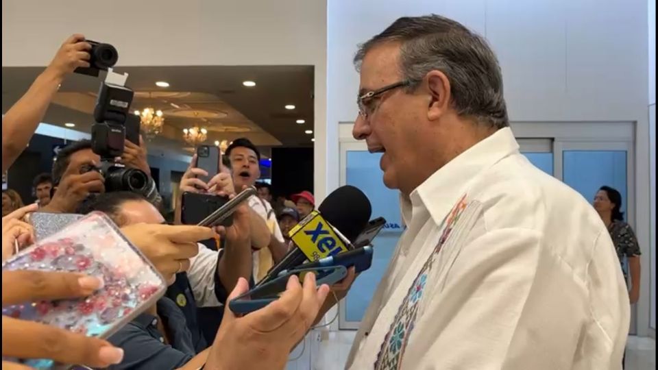 Marcelo Ebrard, excanciller mexicano, de visita por Veracruz.