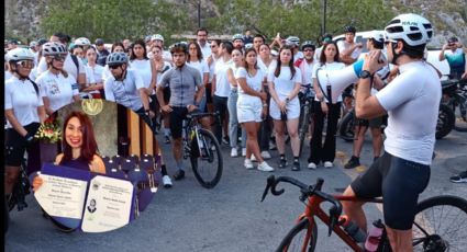 Protestan en nombre de Alejandra, ciclista que murió atropellada en La Huasteca