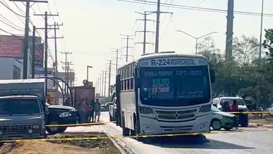 A causa del atropello, la vialidad se vio trastocada.